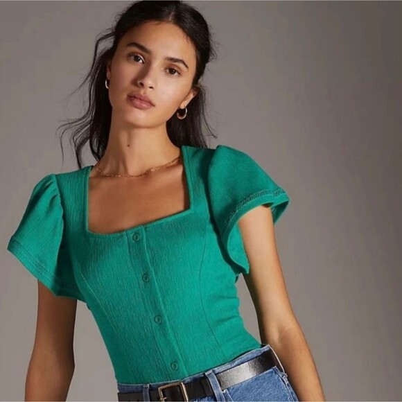 Dolan Left Coast Structured Flutter Top - S - Picture 5 of 11